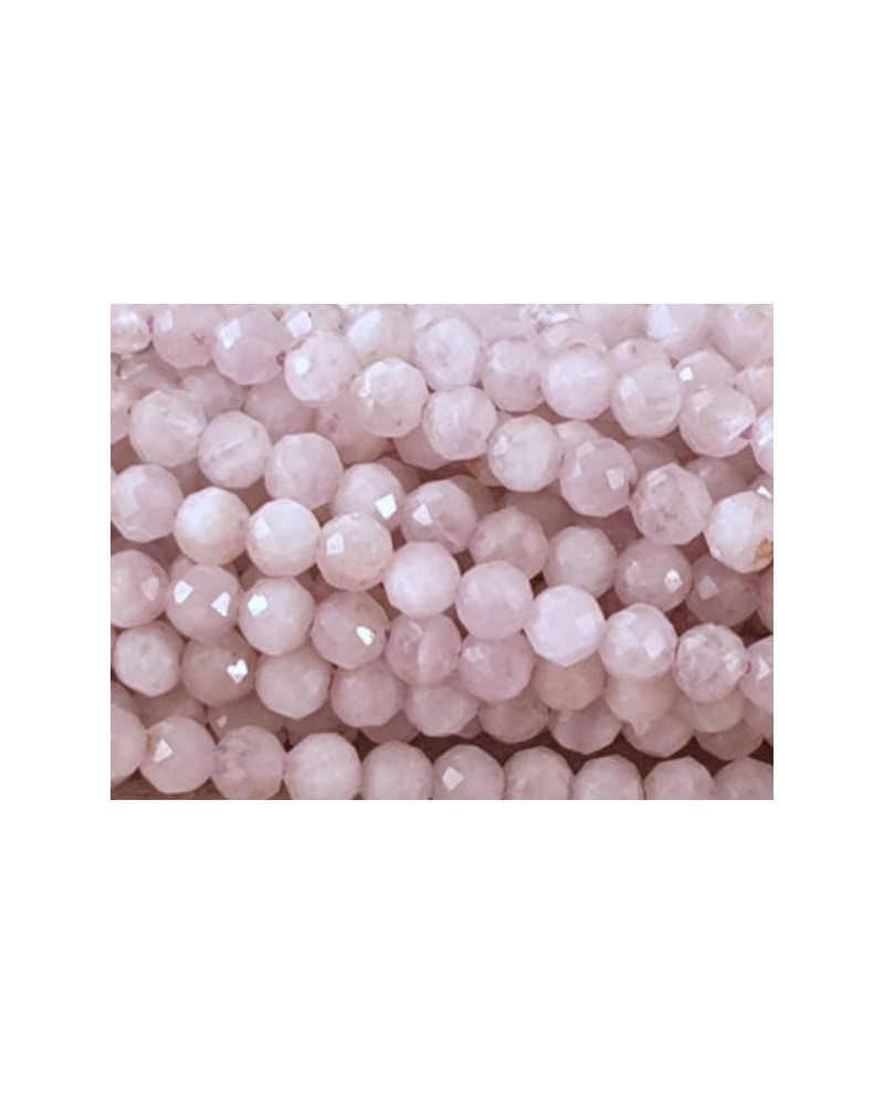 Kunzitkette facettiert 2mm