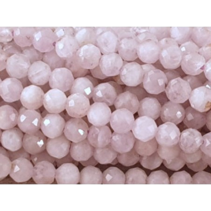 Kunzitkette facettiert 2mm