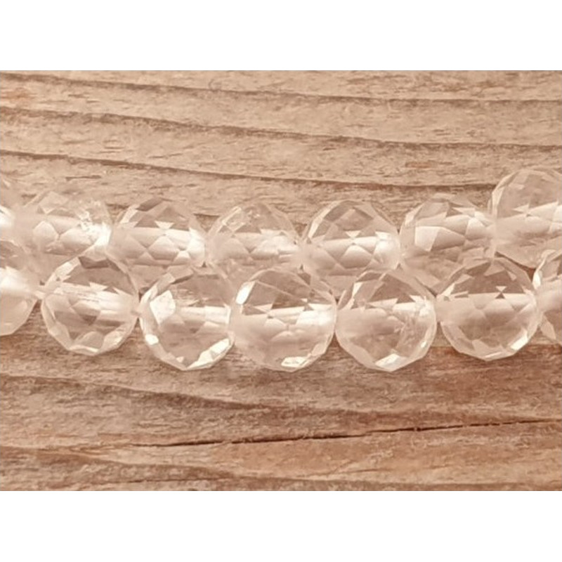 Bergkristallkette facettiert 5mm