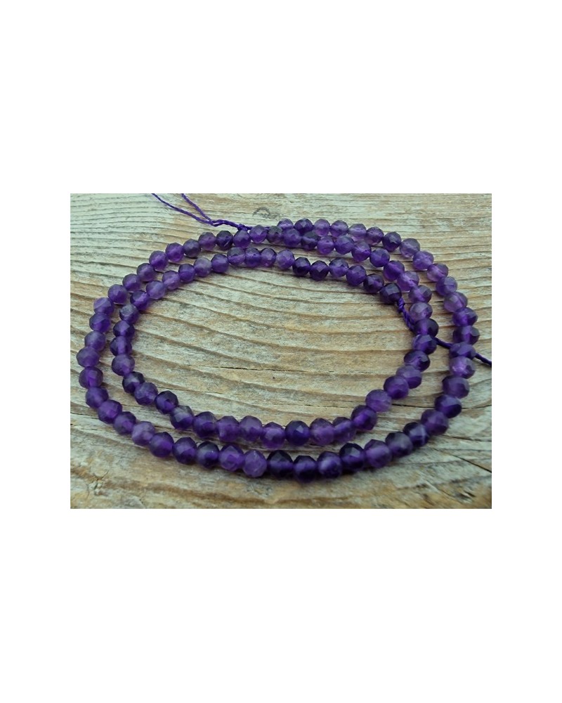 Amethystkette facettiert 4mm