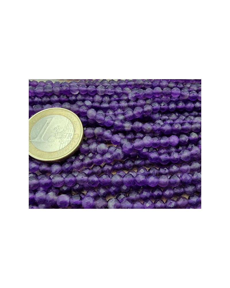 Amethystkette facettiert 4mm