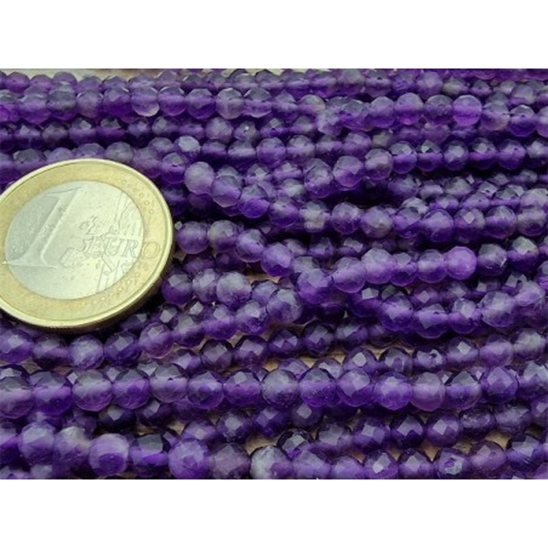 Amethystkette facettiert 4mm