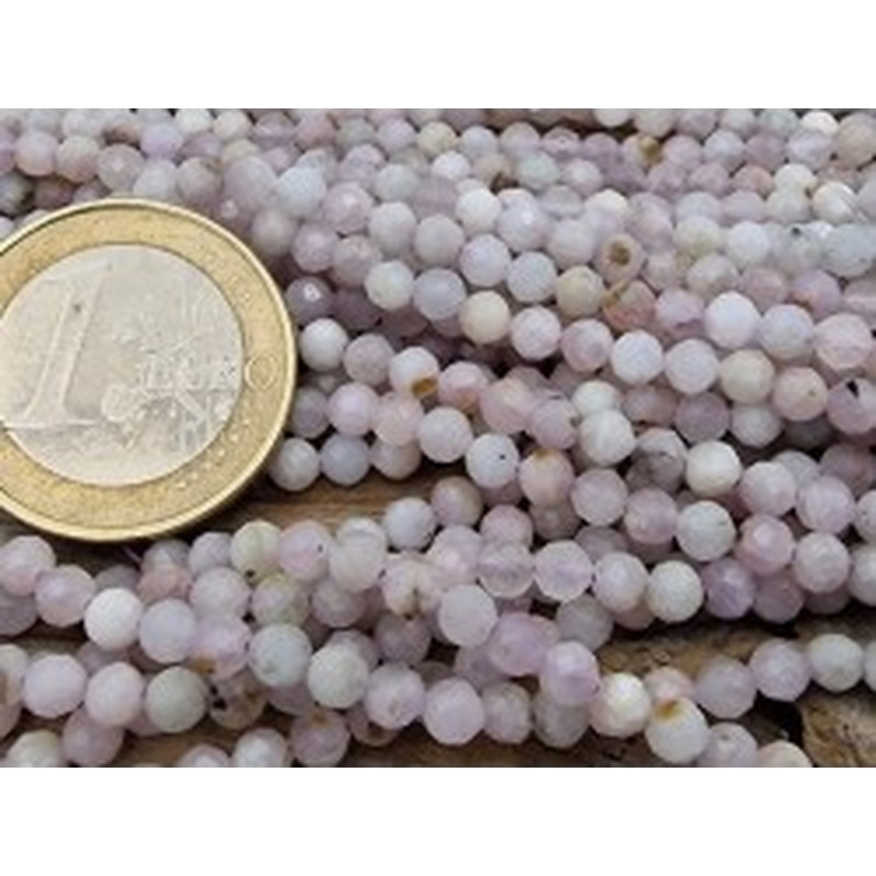 Kunzitkette facettiert 3mm 2