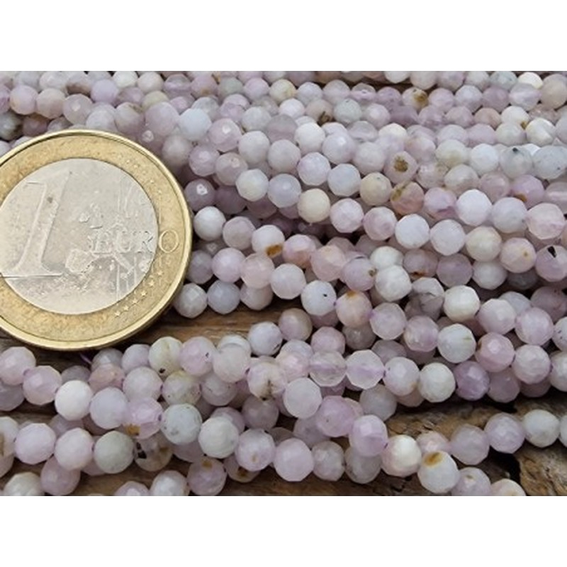 Kunzitkette facettiert 3mm