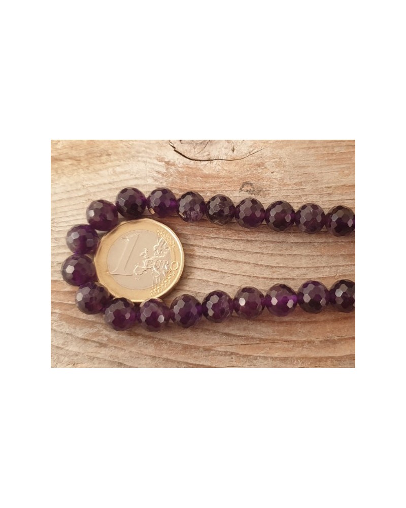 Amethystkette facettiert 8mm