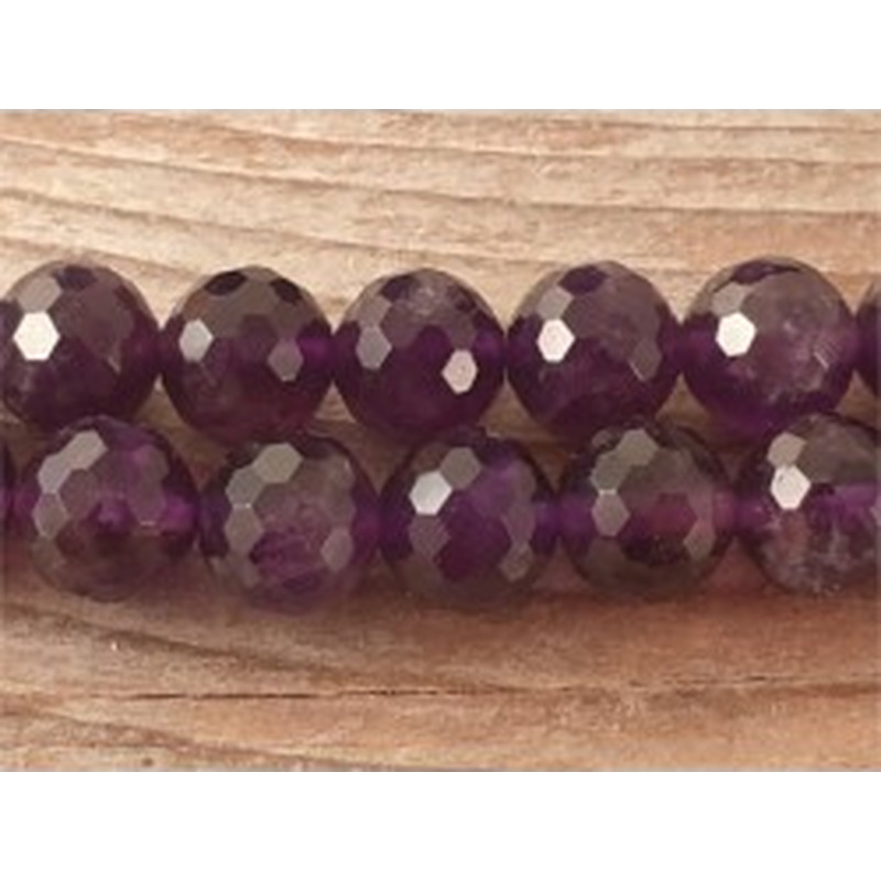 Amethystkette facettiert 8mm