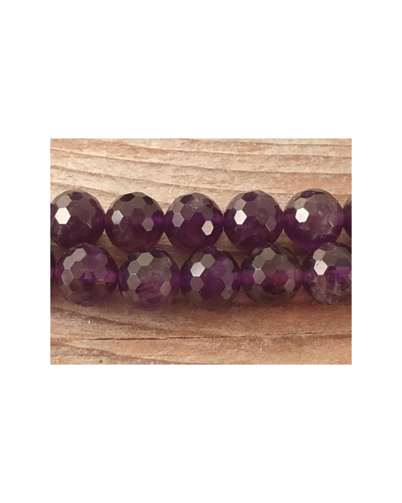 Amethystkette facettiert 8mm