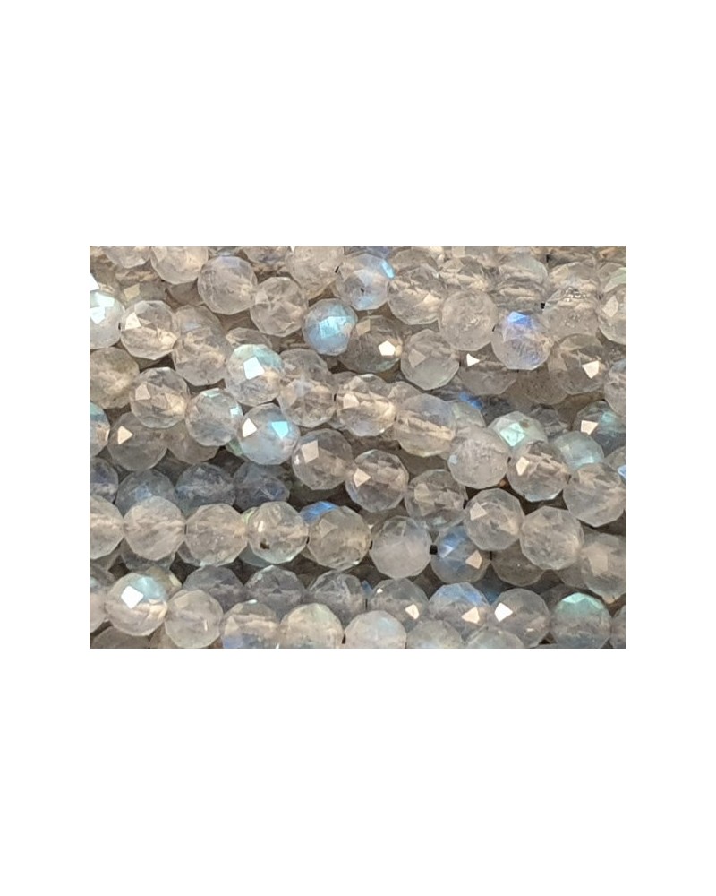 Labradoritkette facettiert 4mm