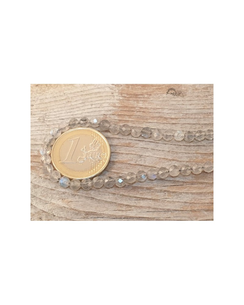Labradoritkette facettiert 4mm