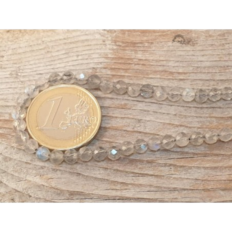 Labradoritkette facettiert 4mm