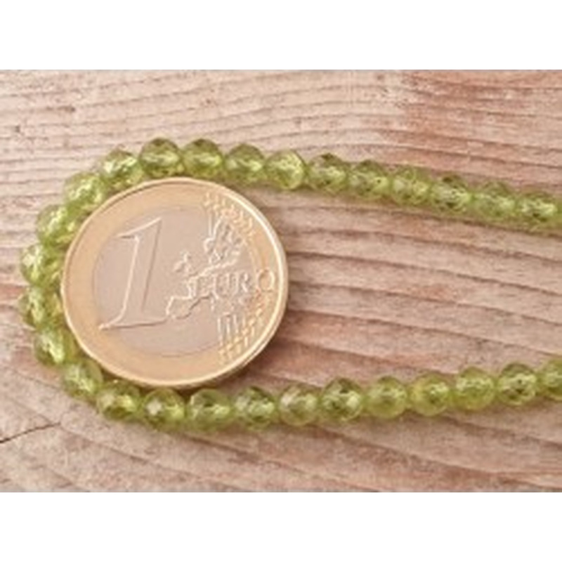 Olivinkette (Peridot) facettiert 4mm 2