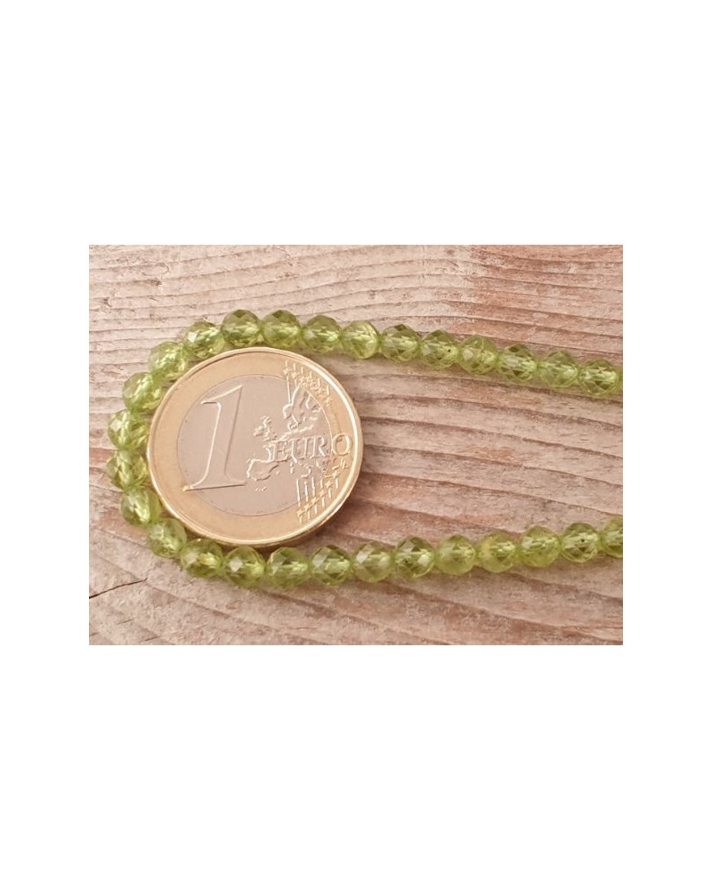 Olivinkette (Peridot) facettiert 4mm