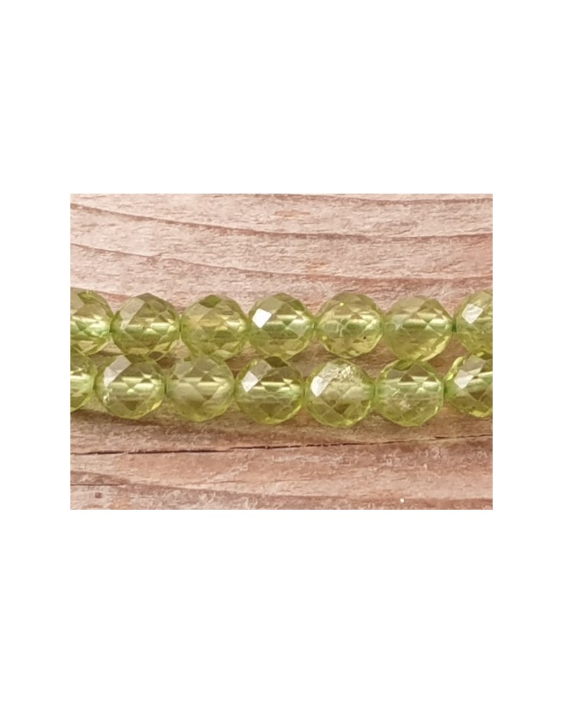 Olivinkette (Peridot) facettiert 4mm