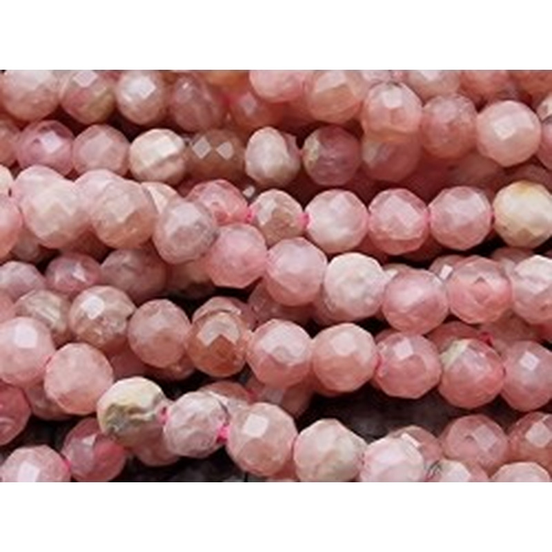 Rhodochrositkette facettiert 3mm