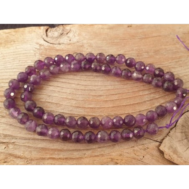 Amethystkette facettiert 6mm