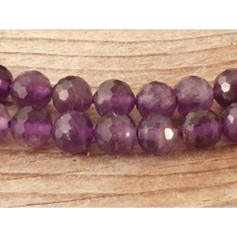 Amethystkette facettiert 6mm 2