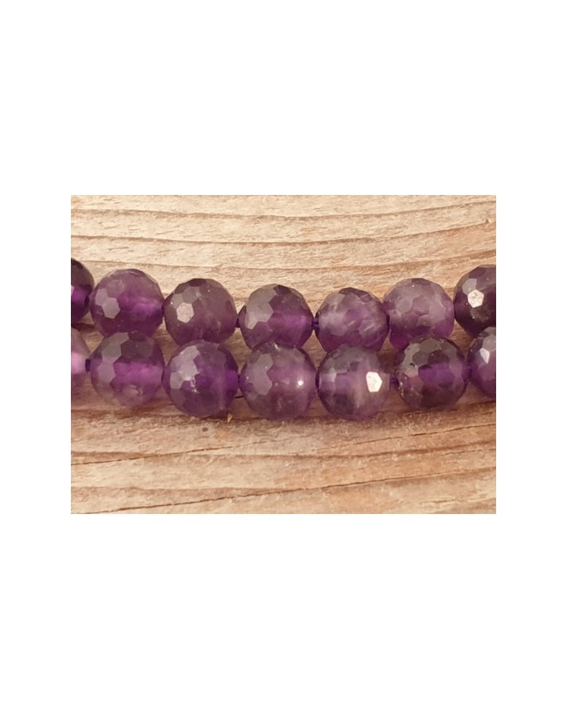 Amethystkette facettiert 6mm