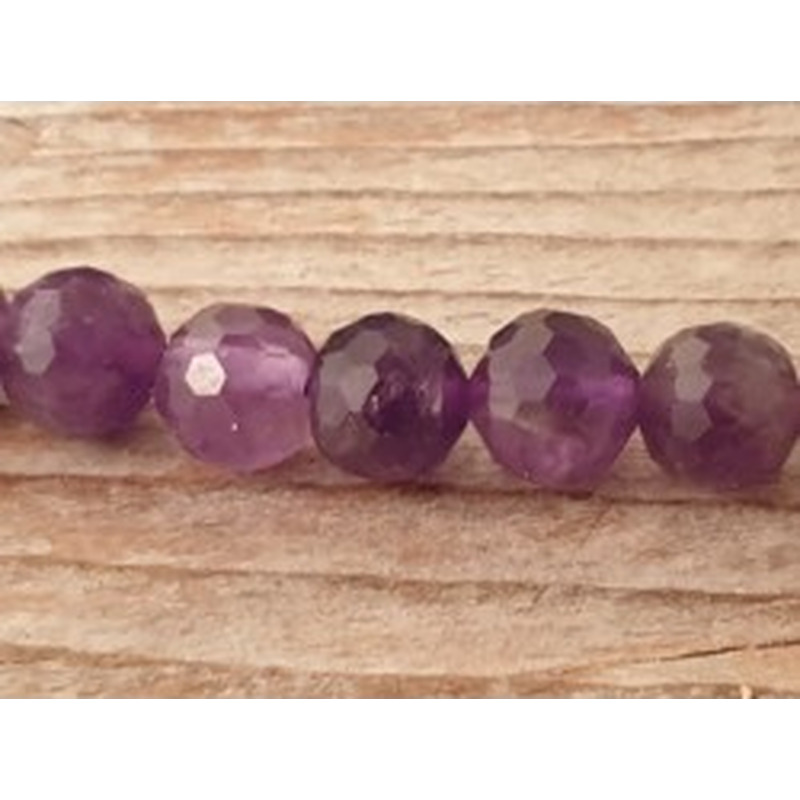 Amethystkette facettiert 6mm