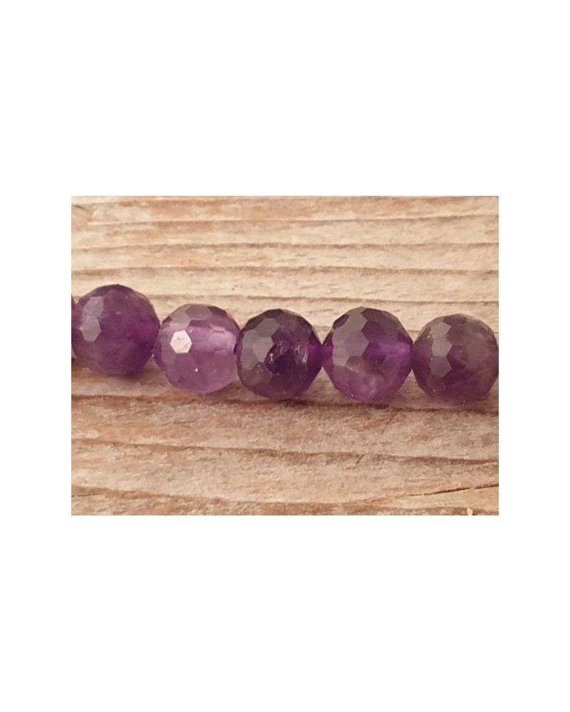 Amethystkette facettiert 6mm
