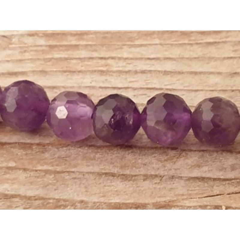 Amethystkette facettiert 6mm