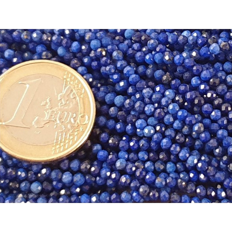 Lapislazulikette facettiert 2mm