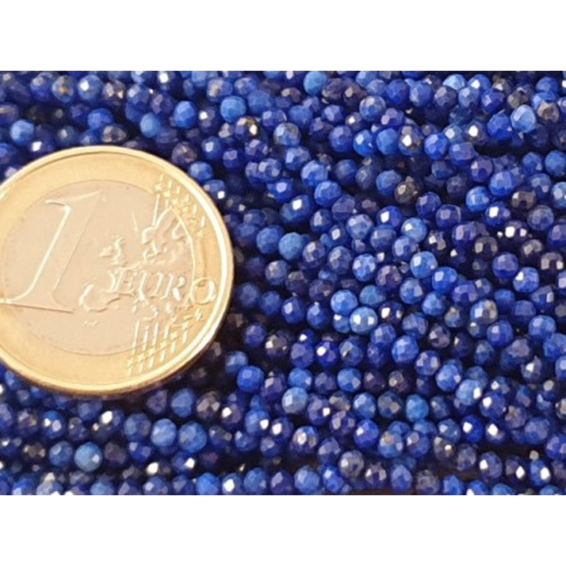 Lapislazulikette facettiert 2mm