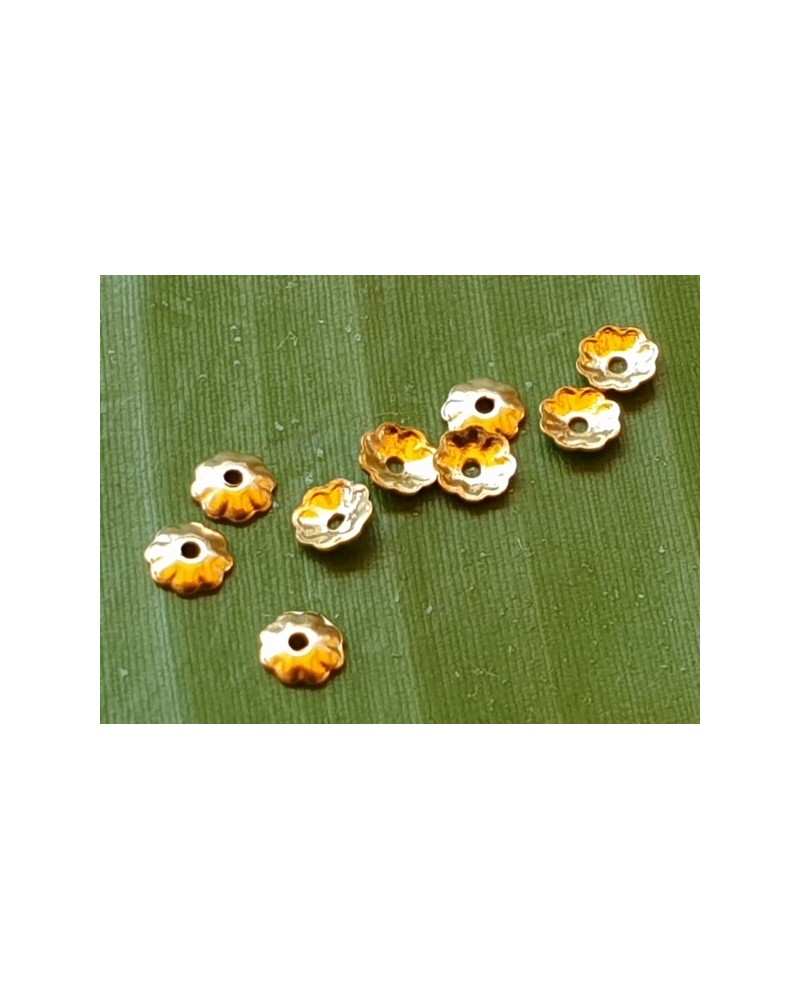 Endkappe Blume 3mm Goldfilled