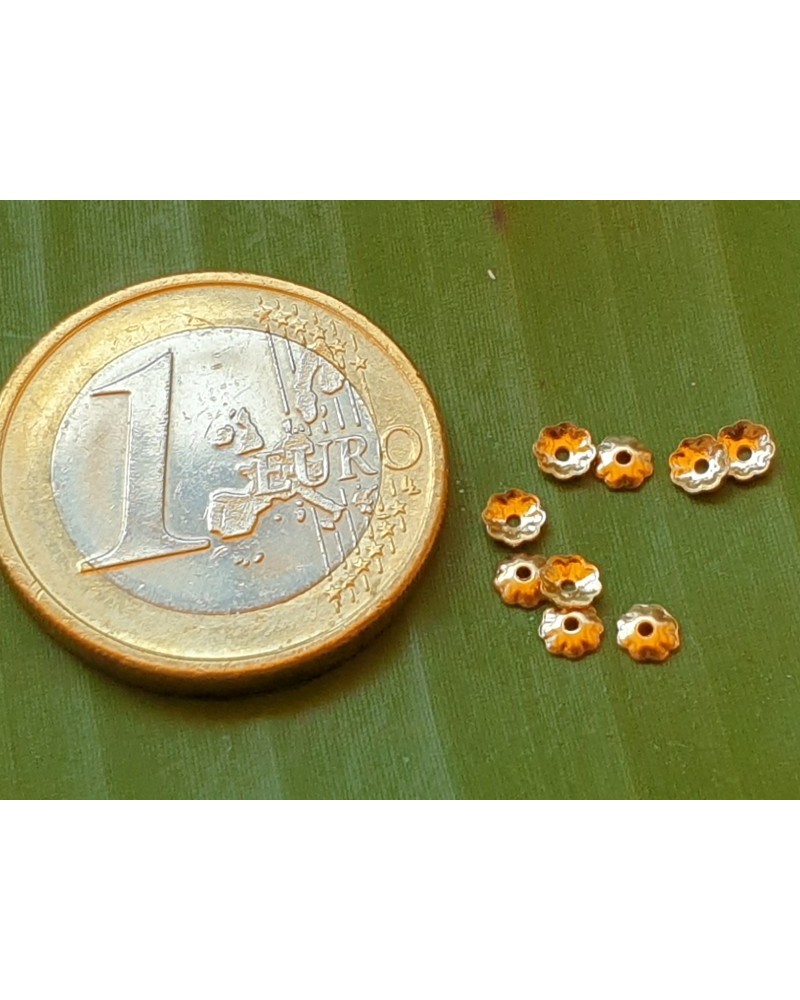 Endkappe Blume 3mm Goldfilled