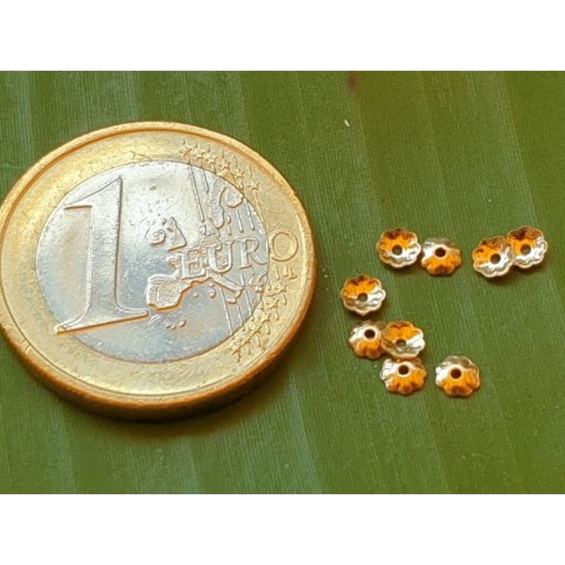 Endkappe Blume 3mm Goldfilled