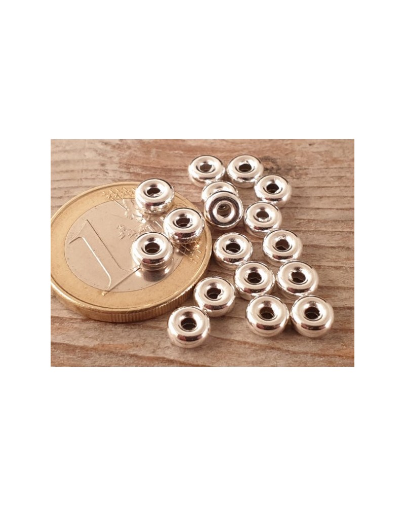 Zwischenteil, Scheibe 5.5x2.5mm, 925 Silber