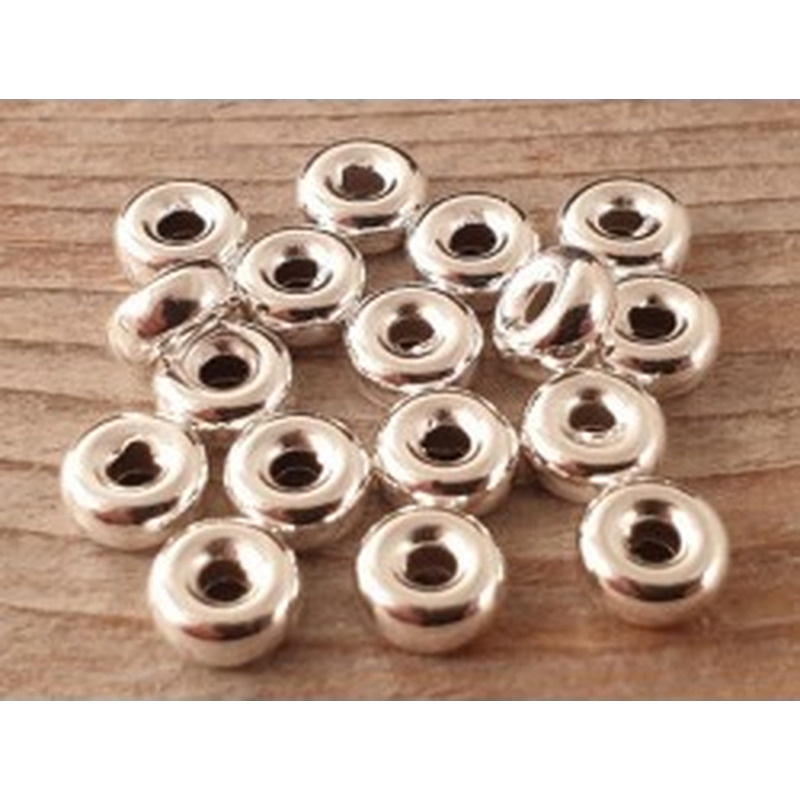 Zwischenteil, Scheibe 5.5x2.5mm, 925 Silber