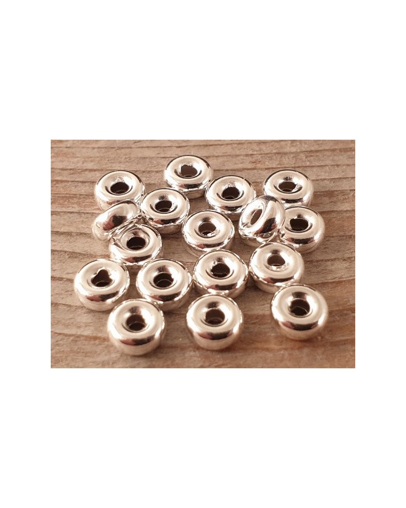 Zwischenteil, Scheibe 5.5x2.5mm, 925 Silber