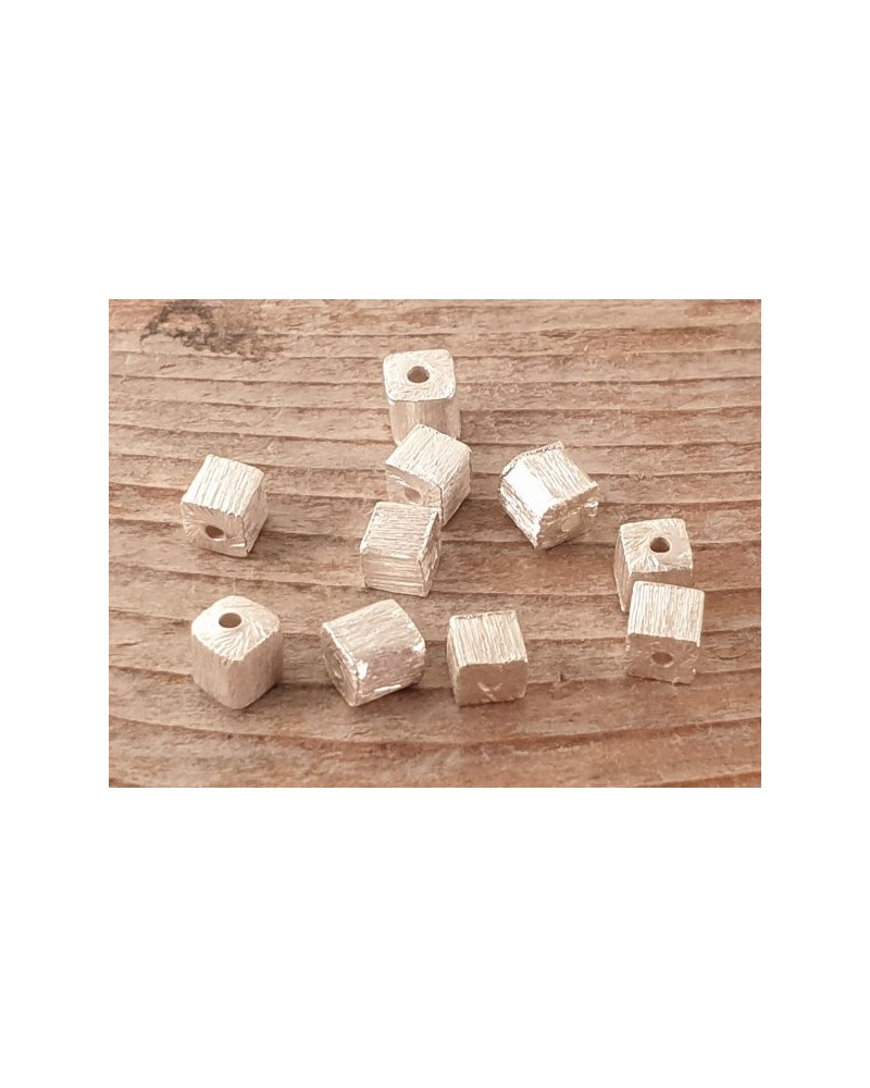Zwischenteil, Würfel 4mm, 925 Silber