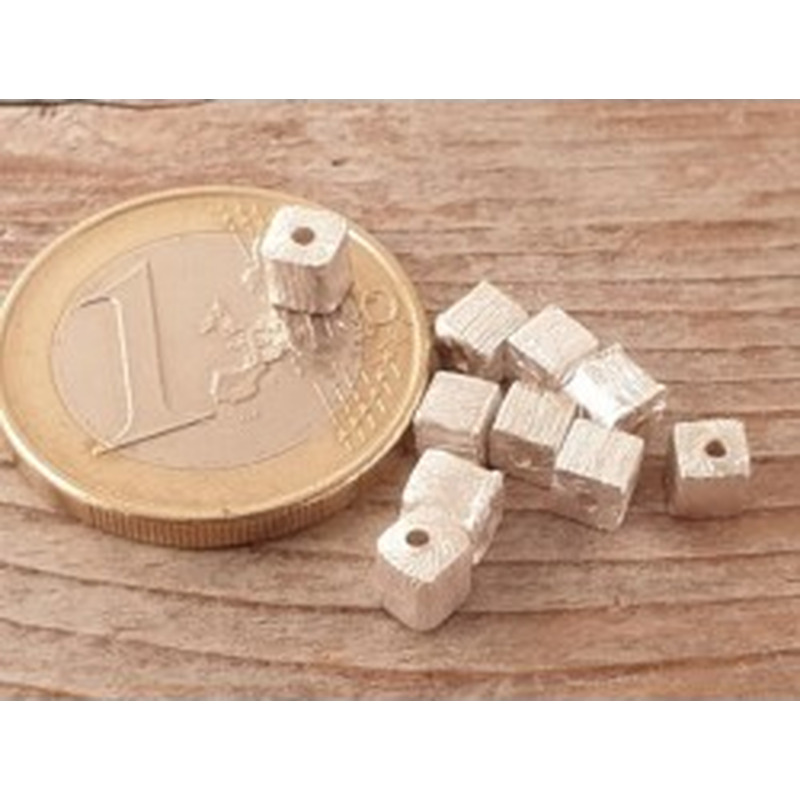 Zwischenteil, Würfel 4mm, 925 Silber 2