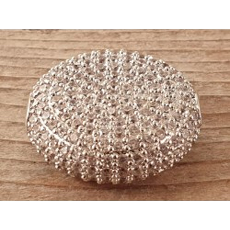 Zwischenteil Strass 21x7mm, Metall silberfarben 2