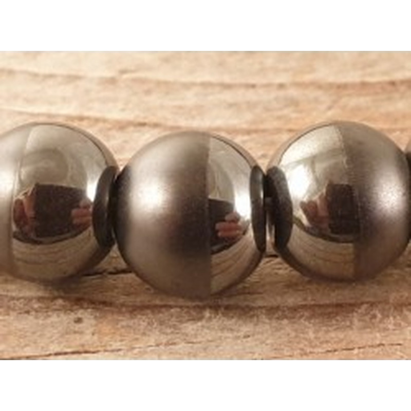 Blutsteinkette (Hämatit) halb matt 8mm