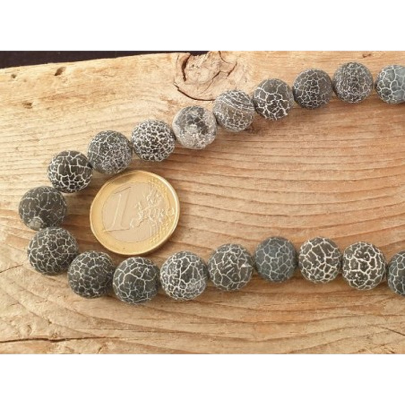 Schlangenhaut Achat matt 12mm