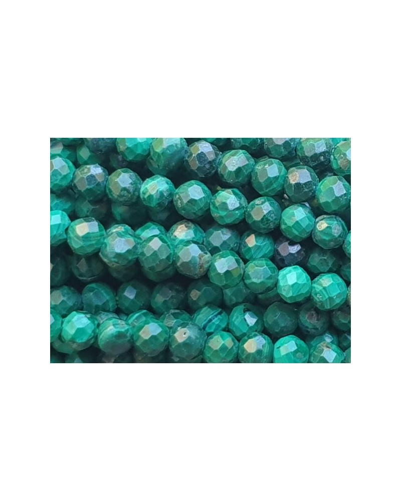 Malachitkette 2mm facettiert