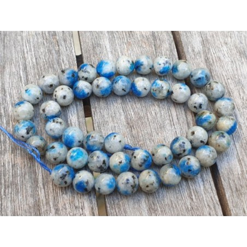 K2-Azuritkette (K2 Nite Stone) 8mm