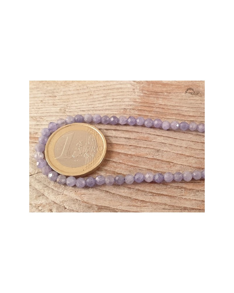 Tansanitkette facettiert 4mm