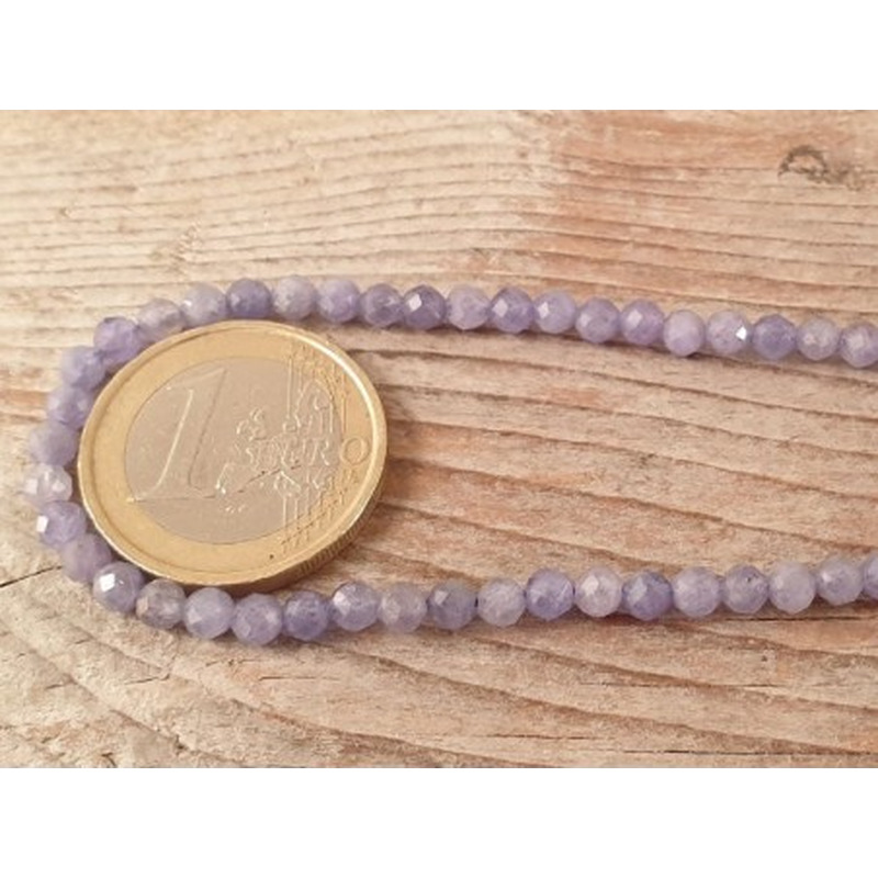 Tansanitkette facettiert 4mm