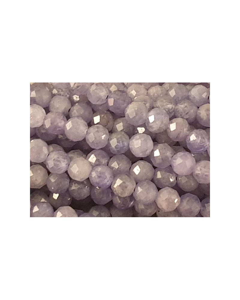 Tansanitkette facettiert 4mm