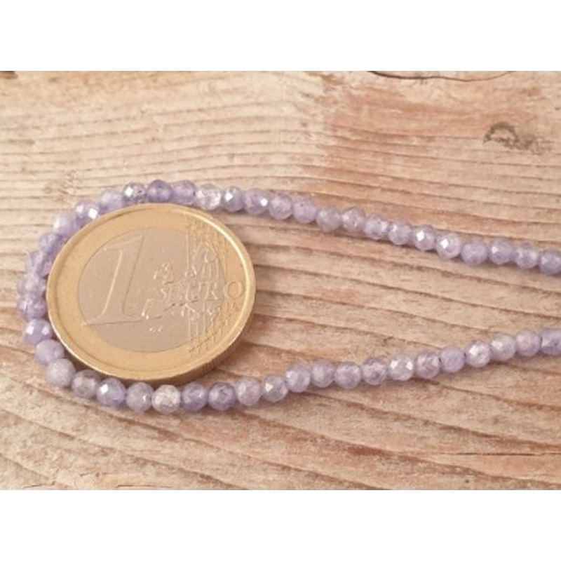 Tansanitkette facettiert 3mm