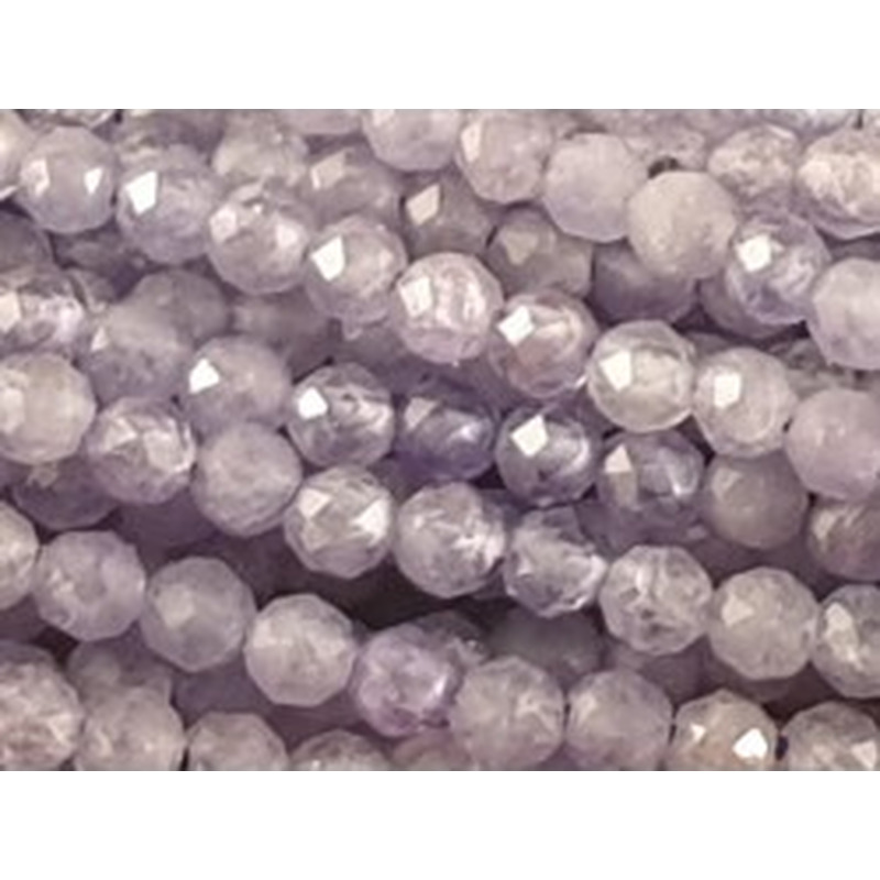 Tansanitkette facettiert 2mm