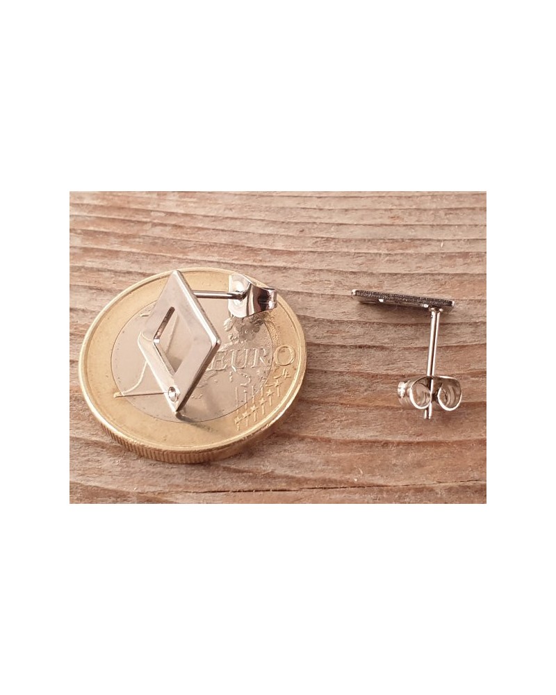 Ohrstecker 10x10mm (2 Stk), Edelstahl