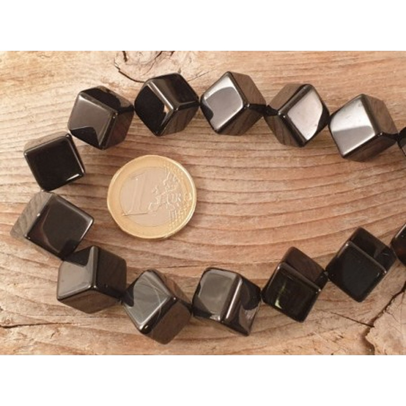Onyxkette Quader 12mm