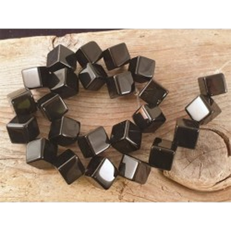 Onyxkette Quader 12mm 2