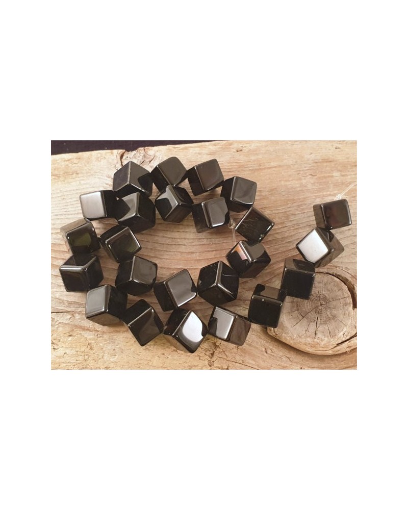 Onyxkette Quader 12mm