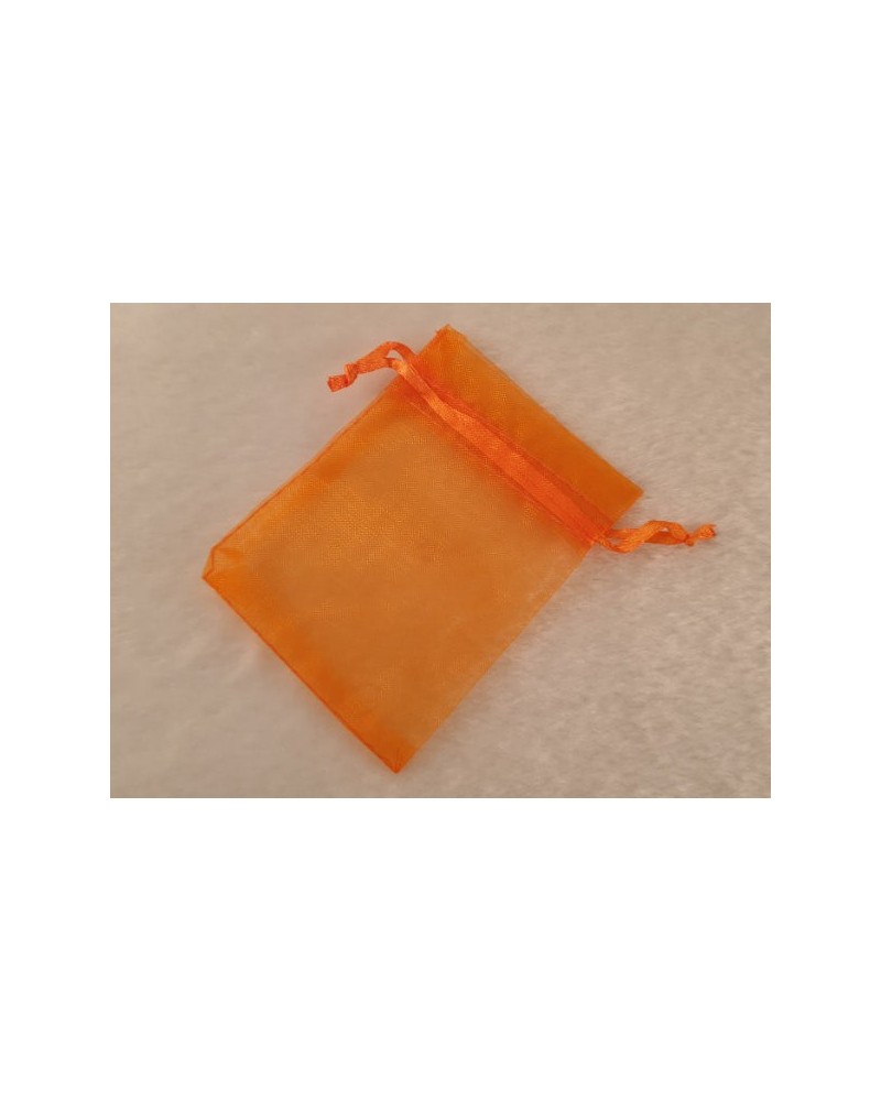 Schmuckbeutel Organza orange 9x6.5cm