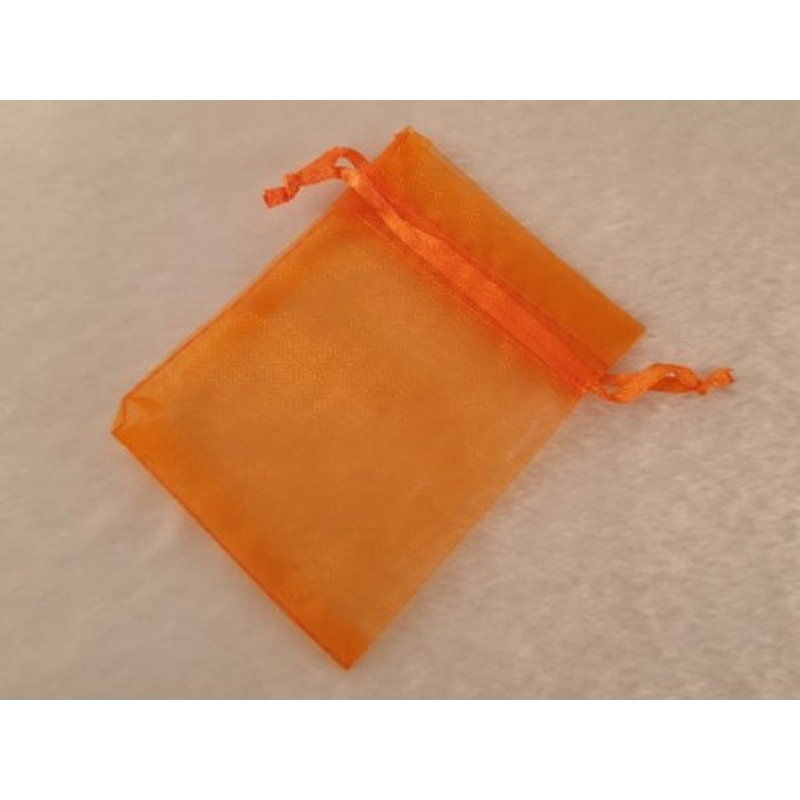 Schmuckbeutel Organza orange 9x6.5cm